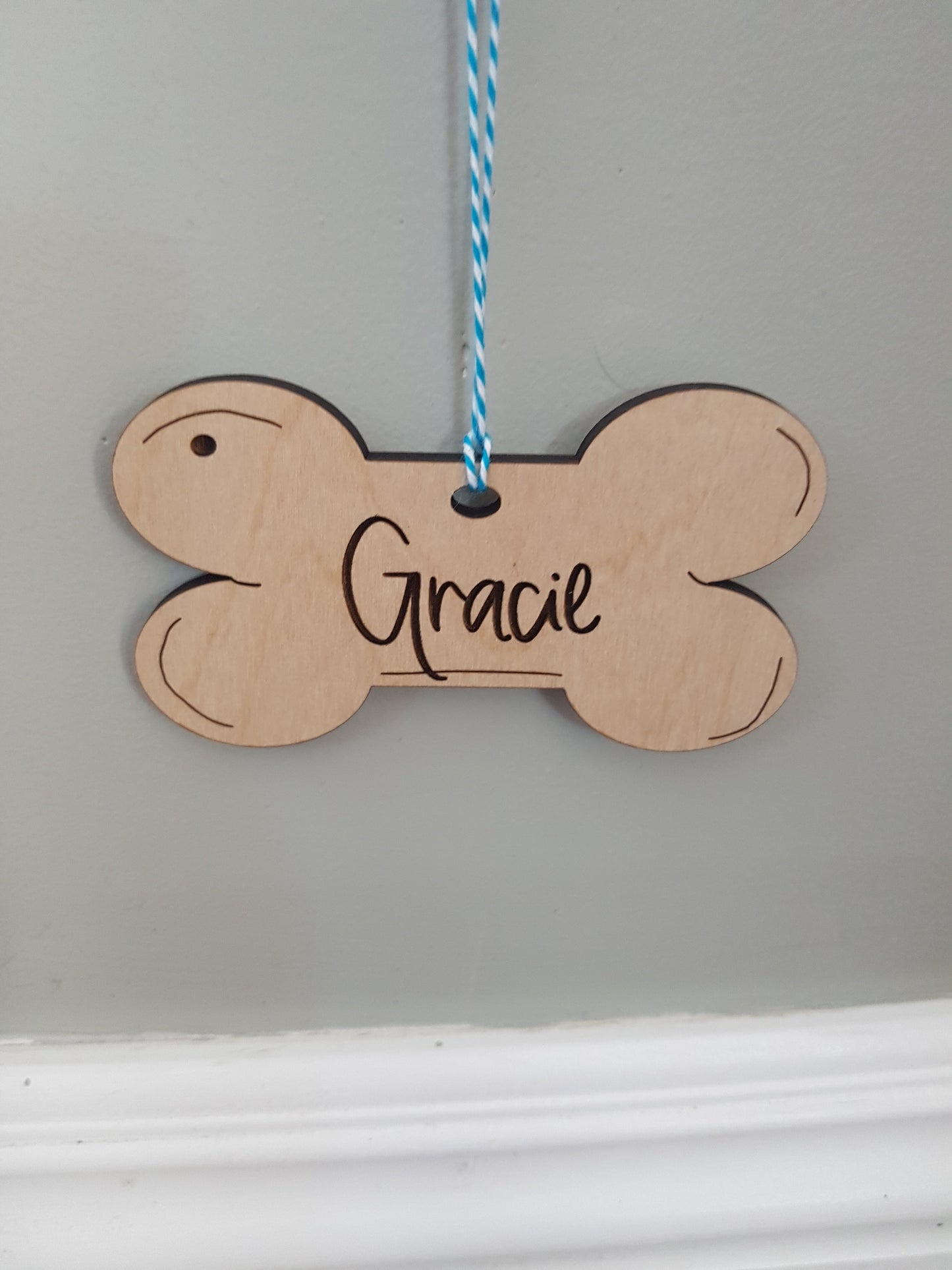 Dog Basket Tag or Tree Ornament