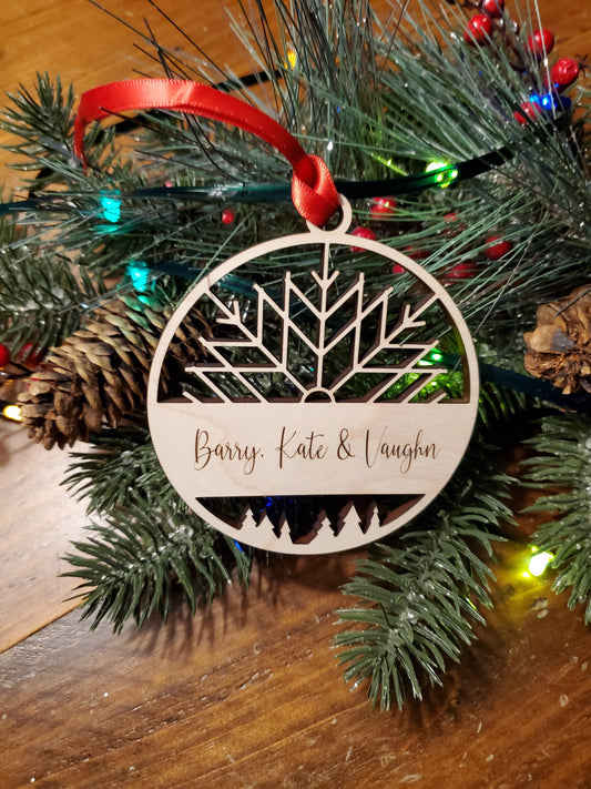 Snowflake Personalized Ornament