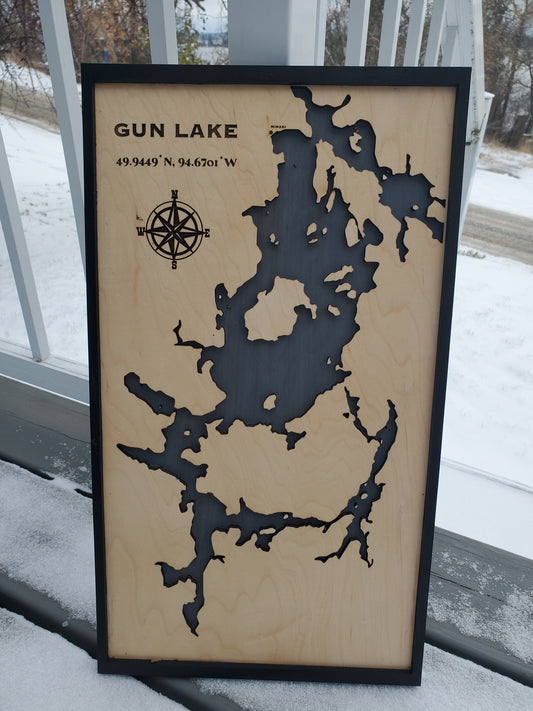 Gun Lake map