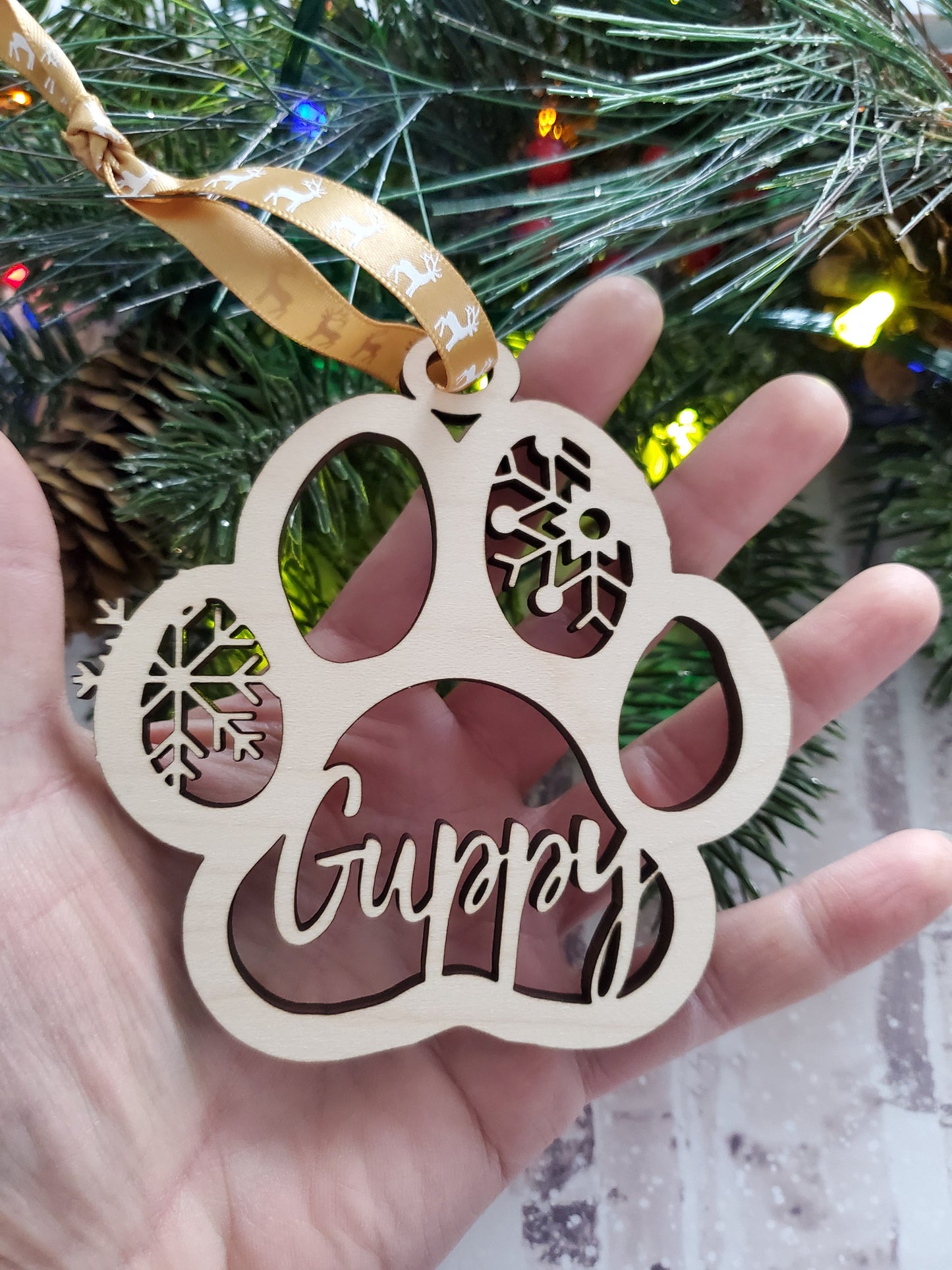 Dog Paw Ornament