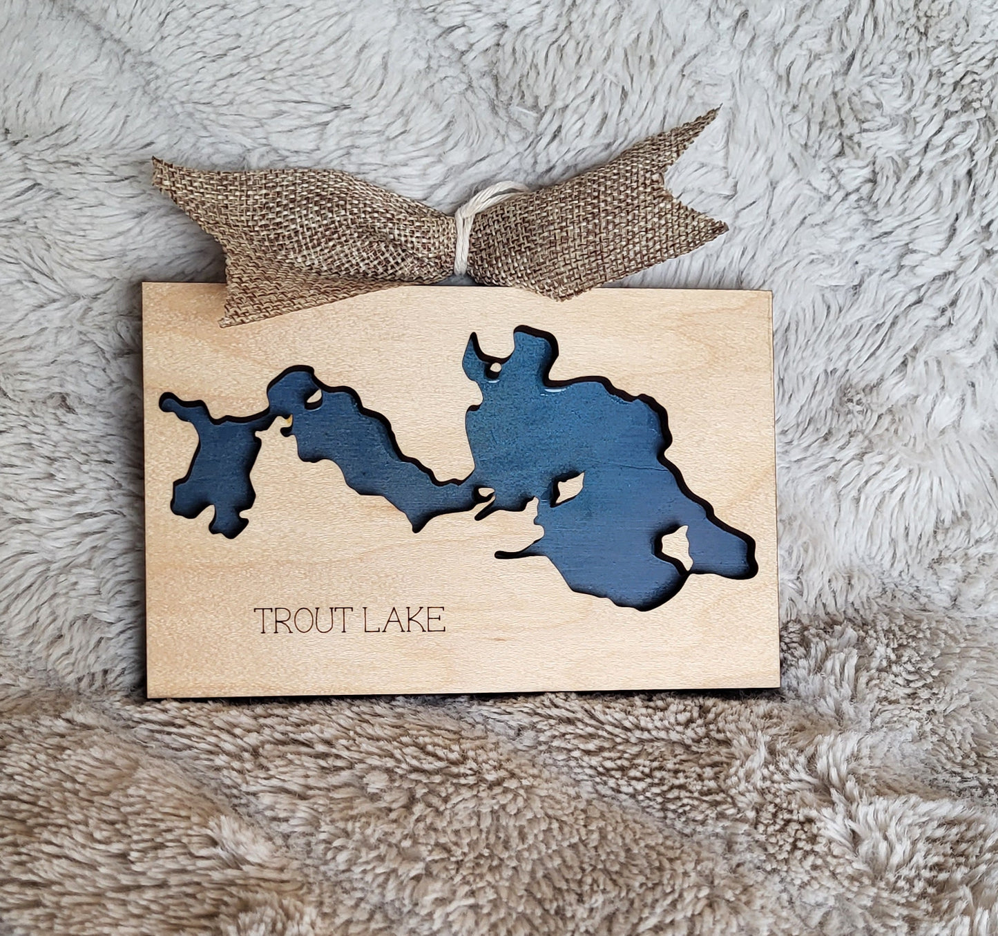 Trout Lake Horz. Tree Ornament