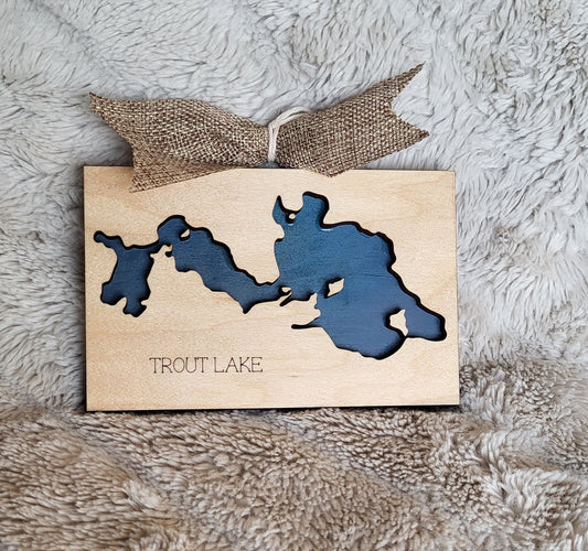 Trout Lake Horz. Tree Ornament