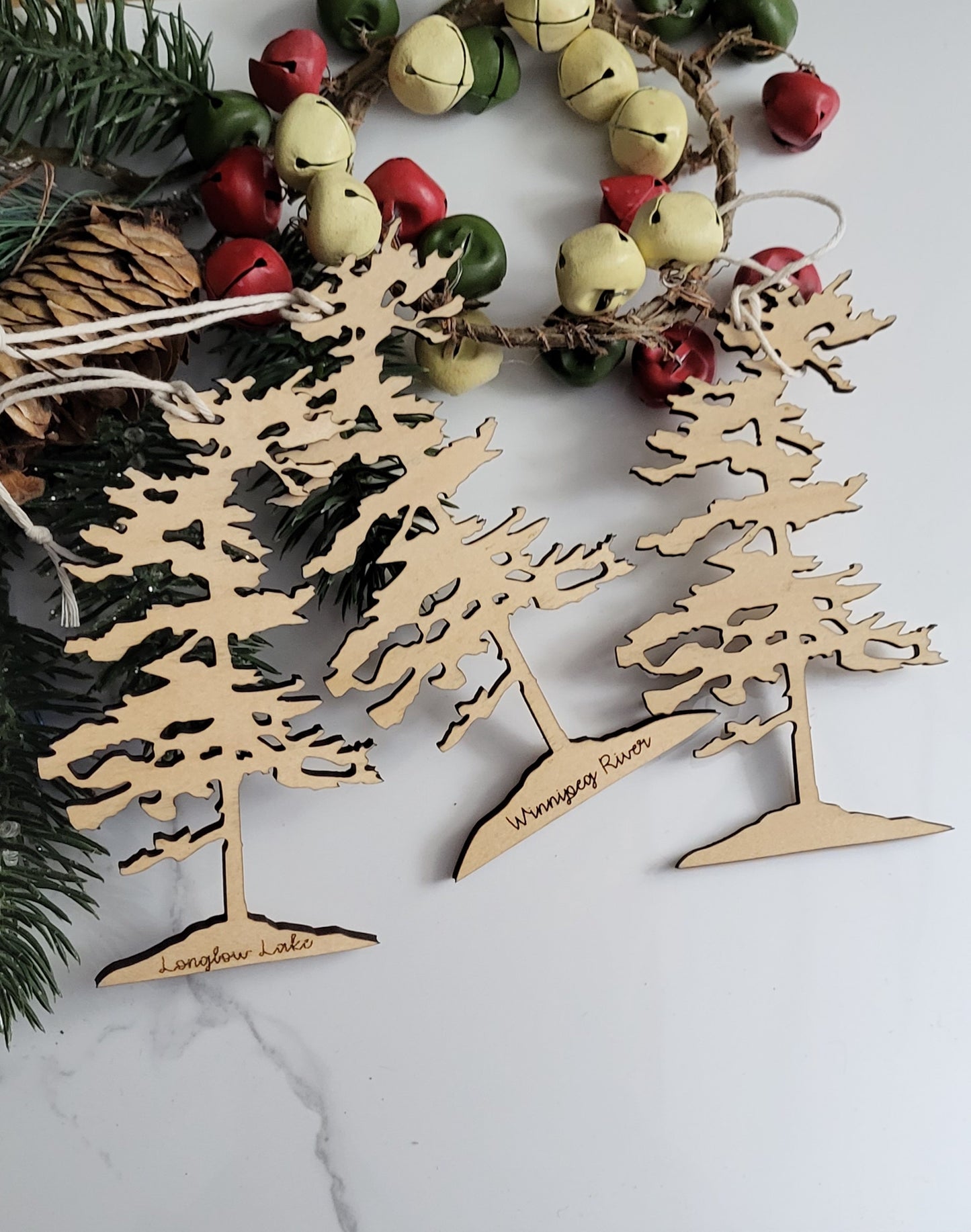 Wind Swept Pine Tree ornament