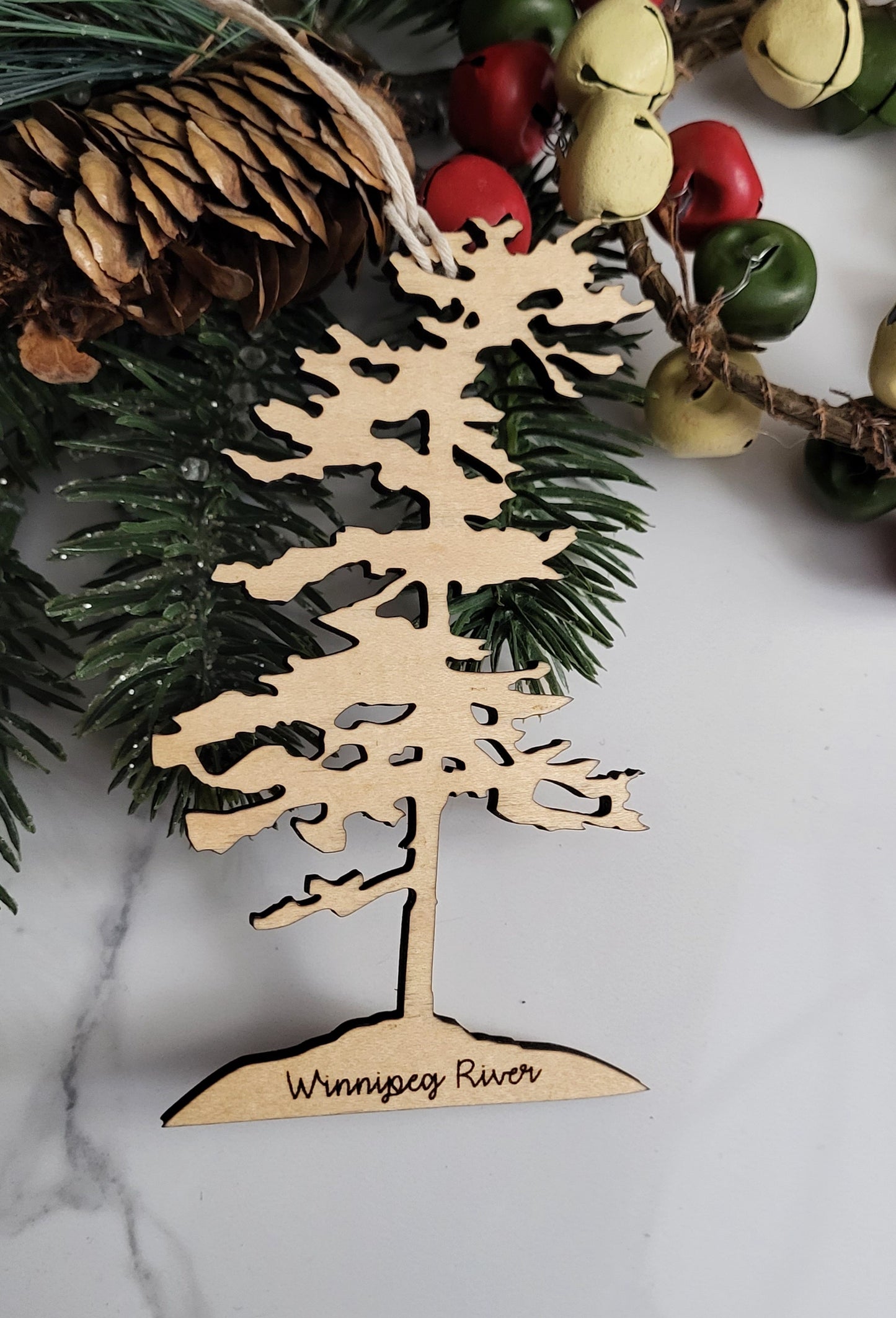 Wind Swept Pine Tree ornament