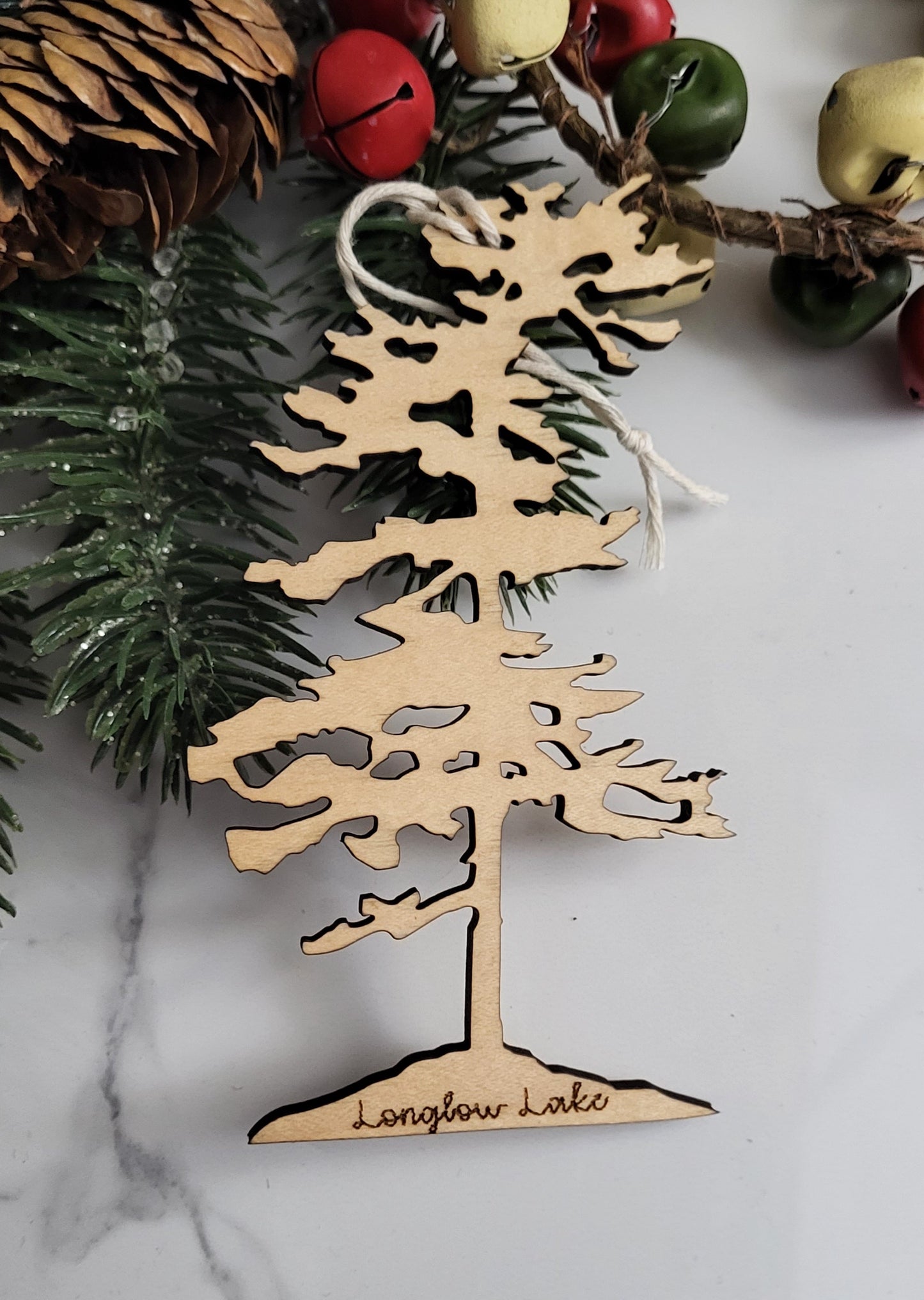 Wind Swept Pine Tree ornament