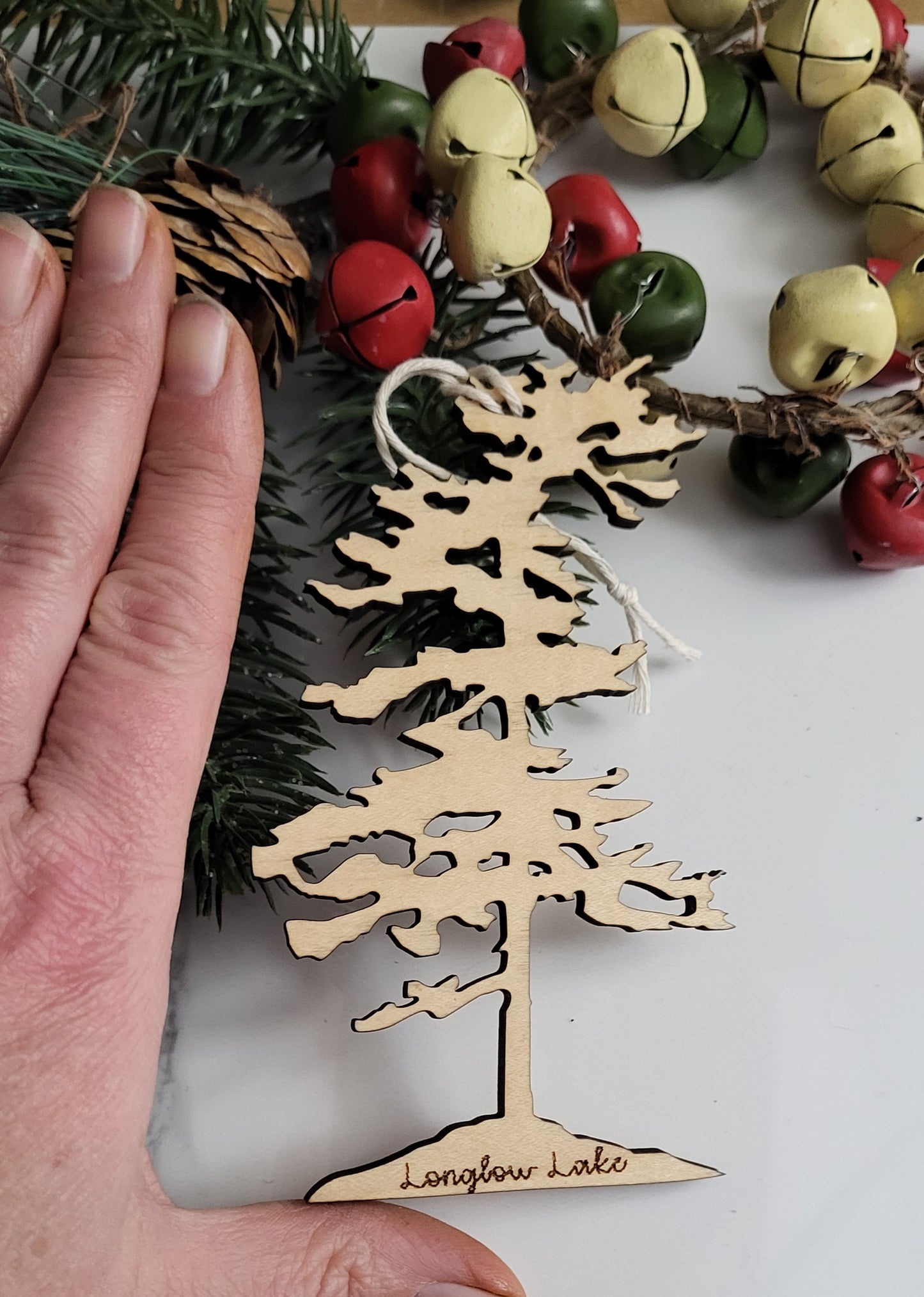 Wind Swept Pine Tree ornament