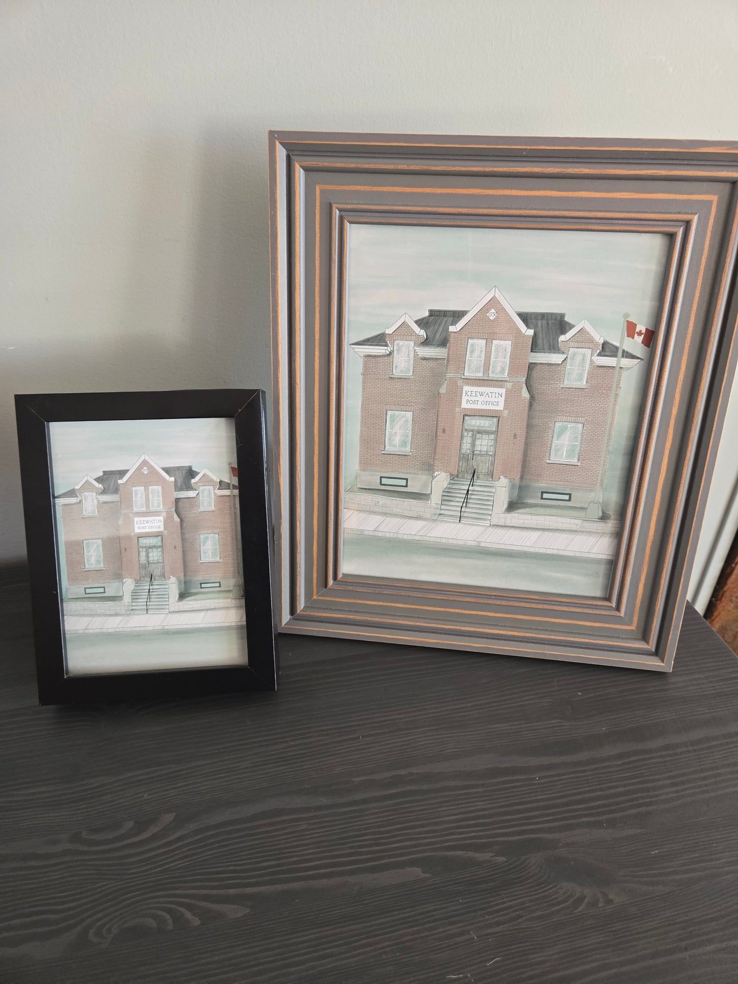 Keewatin Post Office Art Print – Original Post Office building  Black and White