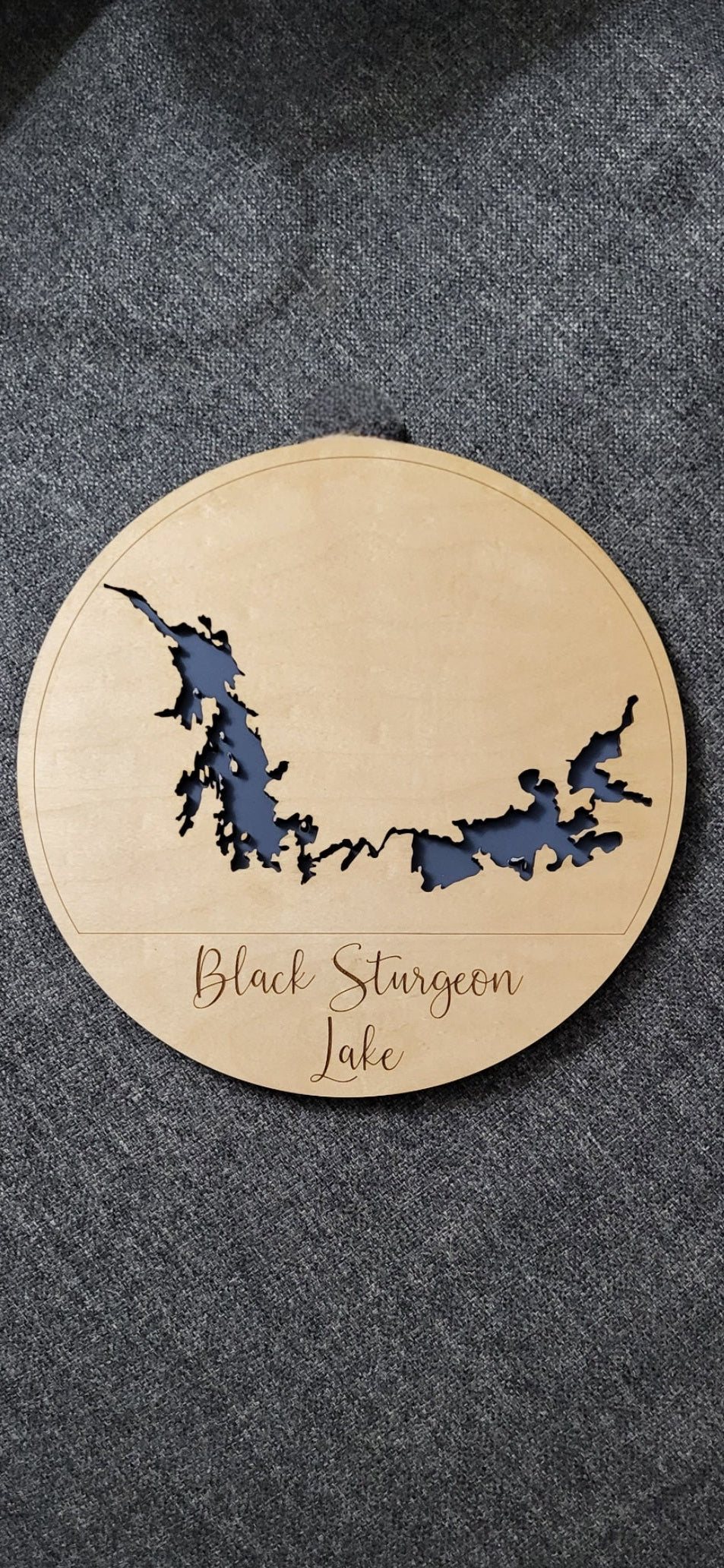 10" Diameter Lake Map ( Custom available)