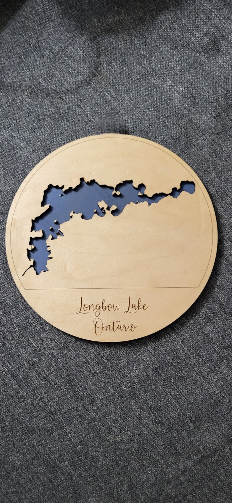 10" Diameter Lake Map ( Custom available)