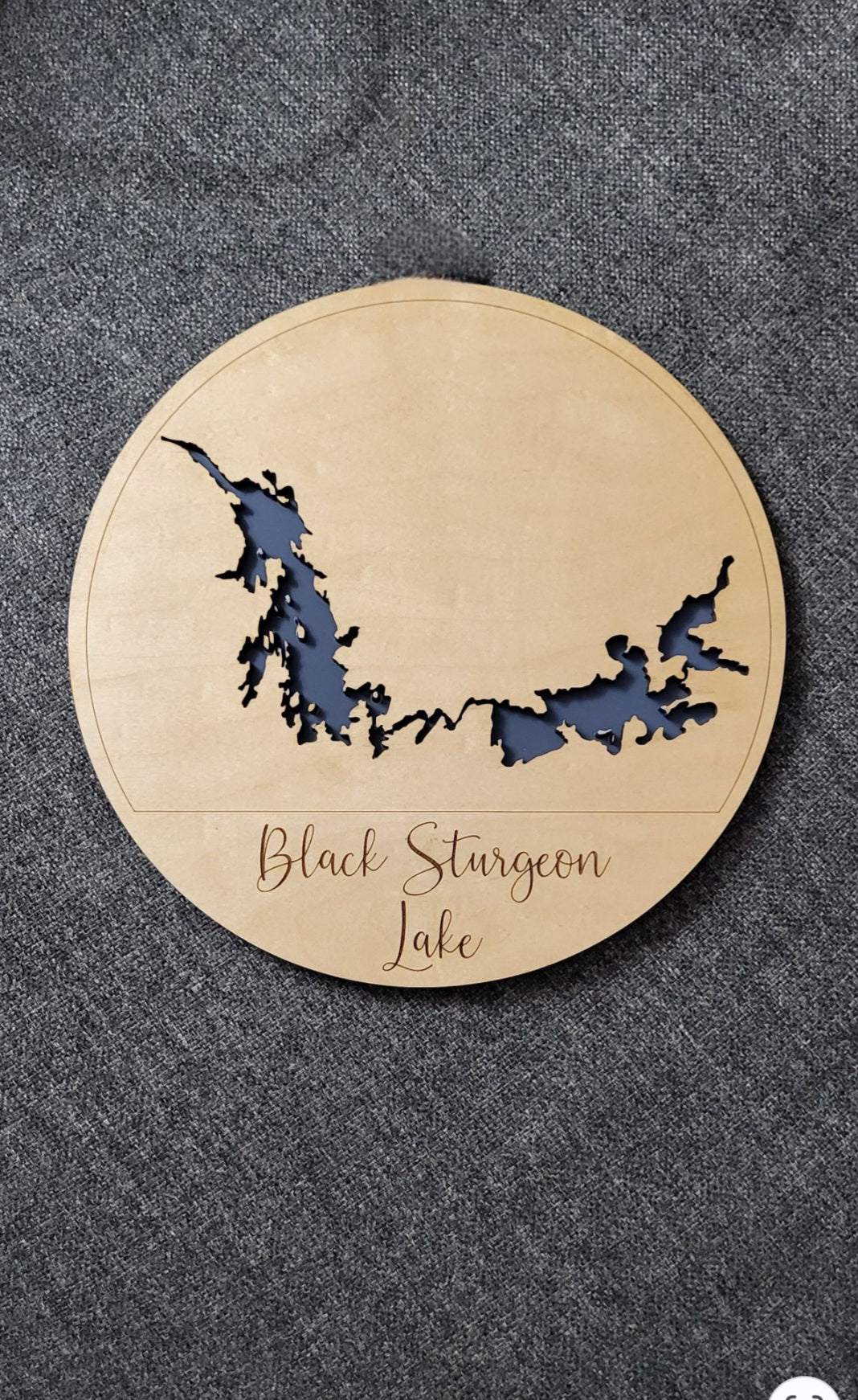 10" Diameter Lake Map ( Custom available)